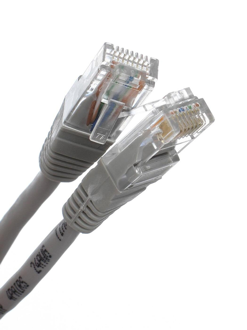 Патчкорд литой UTP категория 5е, RJ-45, 10м, серый