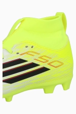 Бутсы adidas F50 League Mid FG/MG Junior - желтый