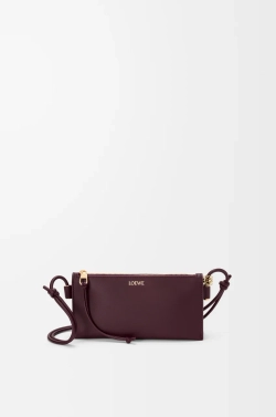 Loewe Сумка Joya из телячьей кожи наппа, бургунди