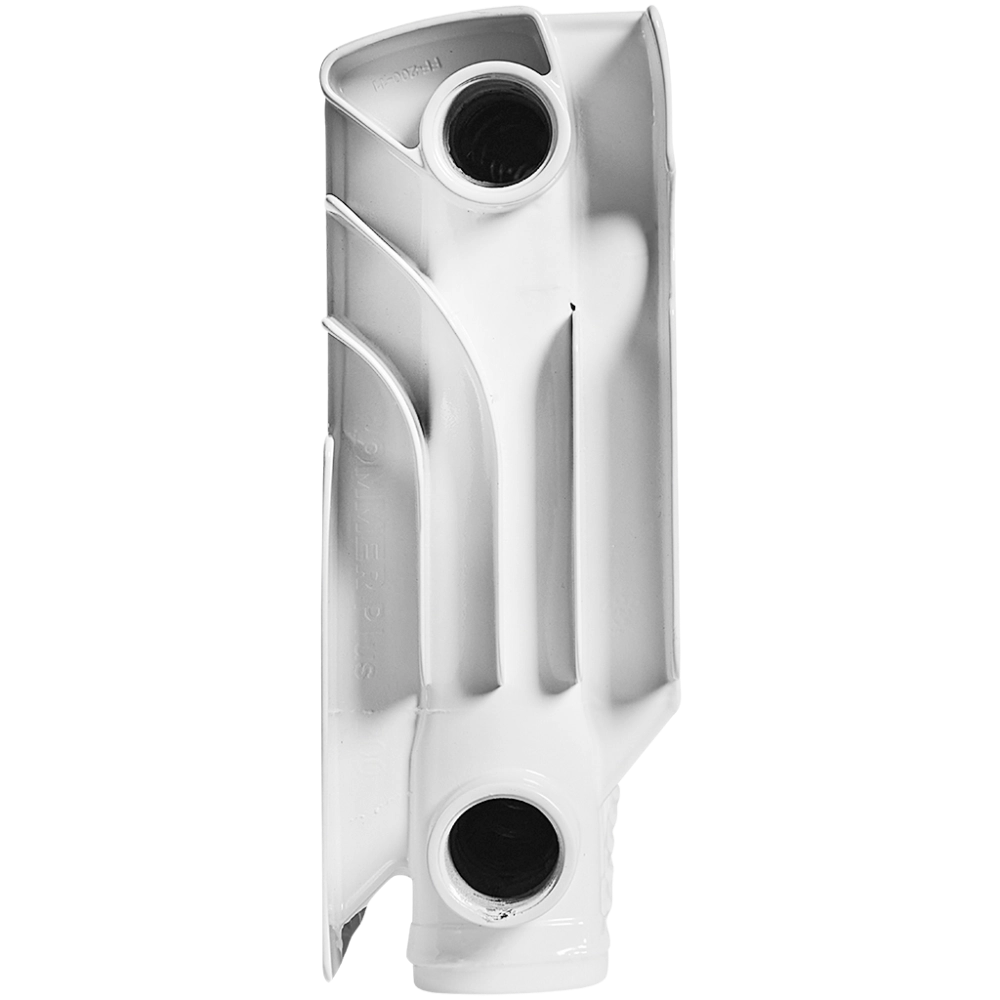 Радиатор алюминиевый ROMMER Plus 200 - 12 секций (подключение боковое, цвет белый)