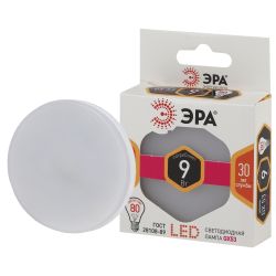 Лампа светодиодная ЭРА STD LED GX-9W-827-GX53 9Вт таблетка теплый белый свет GX53 | Лампы cветодиодные Плоские (GX)