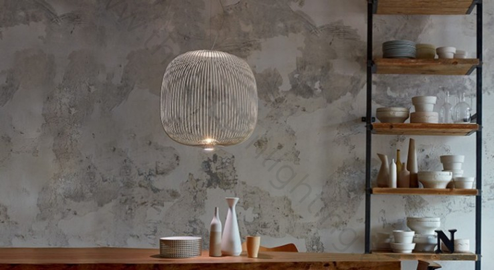 Pendant design lamp  Spokes 2 by Foscarini (White)