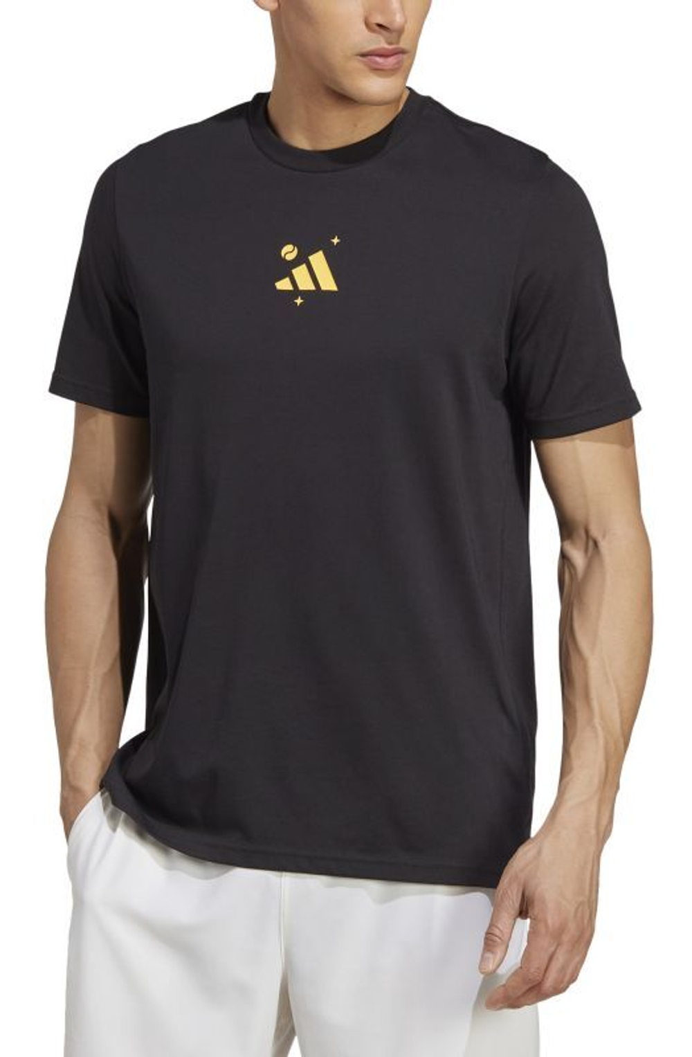 Футболка мужская теннисная Adidas Tennis Graphic T-Shirt - black
