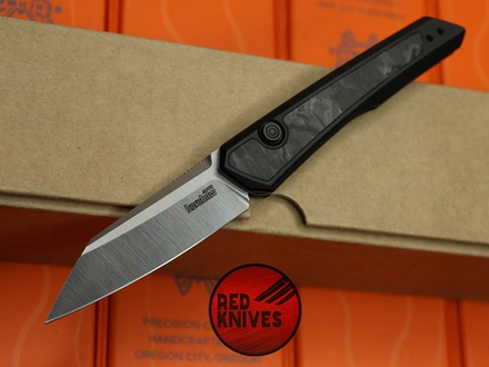 Нож Kershaw Launch 20 A+++ - черный алюминий + вставка "мраморный карбон"