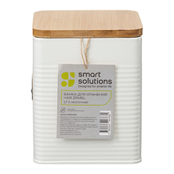Банка для хранения чая 1.7л Smart Solutions Irmel молочная