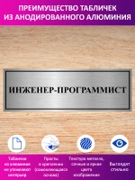 Табличка "Инженер-программист".