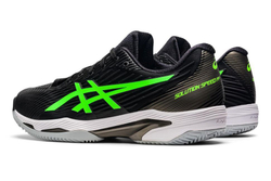 Мужские кроссовки теннисные Asics Solution Speed FF 2 Clay - black/green gecko