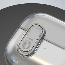 Прозрачный плотный чехол из TPU от Dux Ducis для наушников Samsung Buds3 и Buds 3 Pro, серия SECI Series Case, в комплекте с карабином
