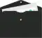 Конверт на кнопке Бюрократ DeLuxe DL801BLCK/1 A4 пластик 0.18мм черный