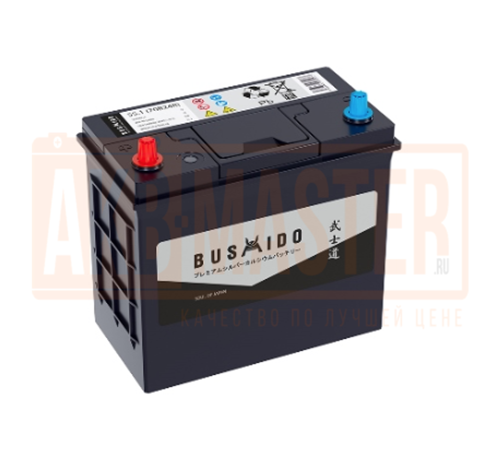 Аккумулятор 6СТ-55 А.ч., п.п., L+, BUSHIDO SJ