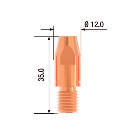 FUBAG Контактный наконечник M10х35 мм CuCrZr D=1.6 мм (10 шт) блистер