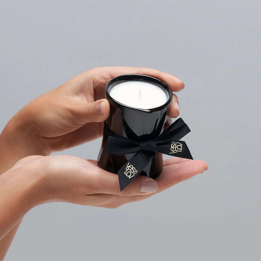 Массажная свеча Titillating Massage Candle - 120 мл. (Цвет: черный)