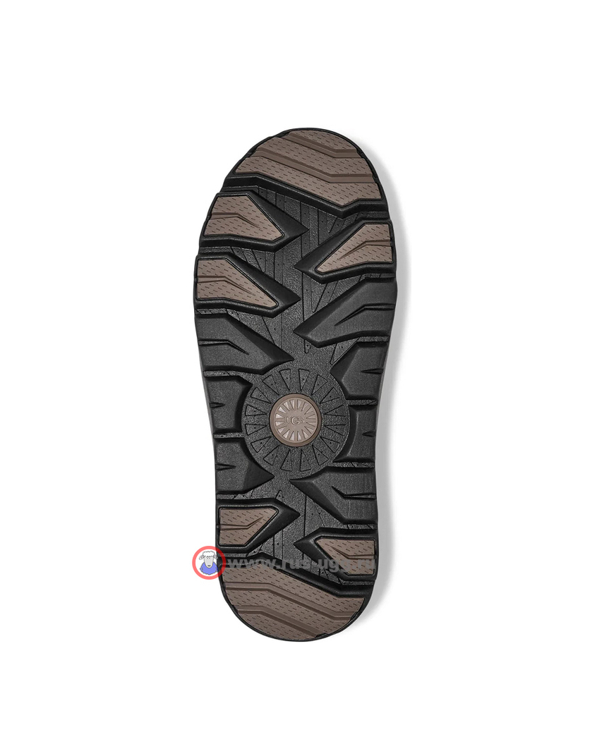 UGG MENS TASMAN WEATHER HYBRID SLIPPER Smoke Plume Black