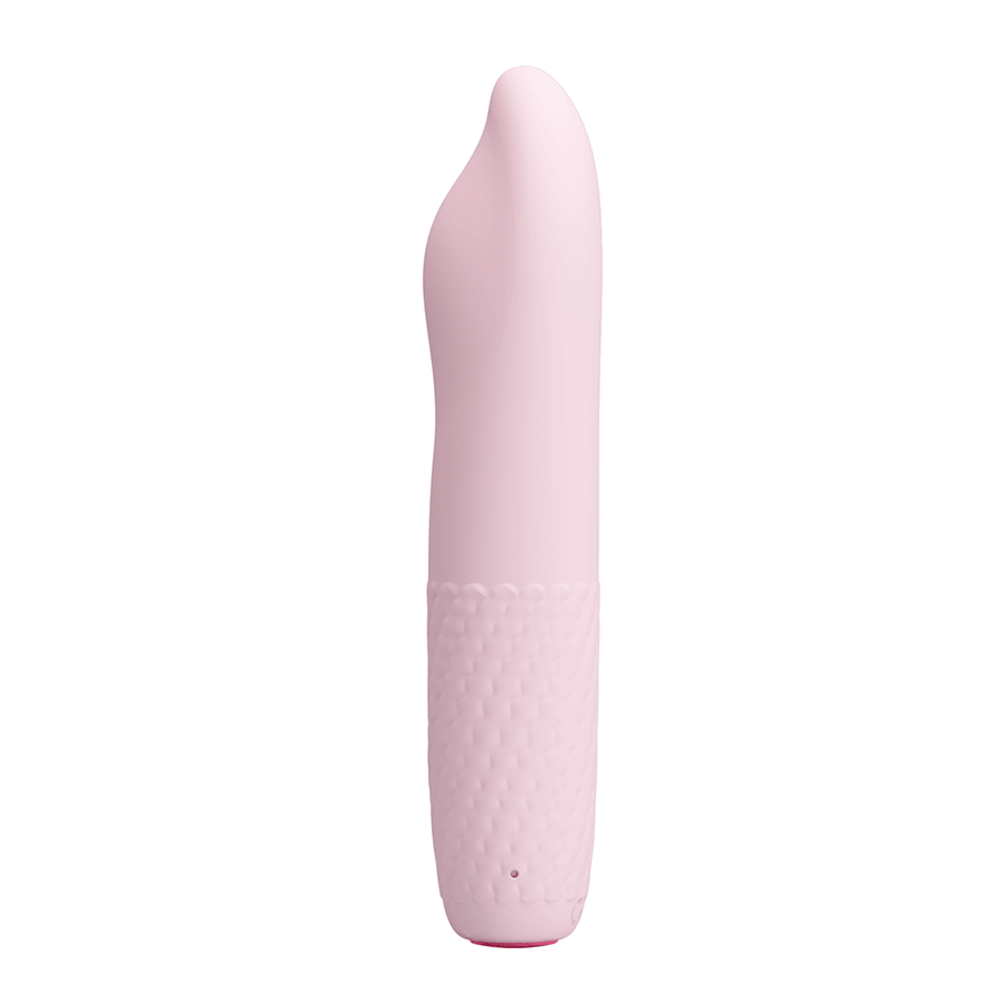 Нежно-розовый вибратор-ротатор 16см Pretty Love Classic Silicone Rechargeable Rotating Vibrator Burke BI-014584X-1