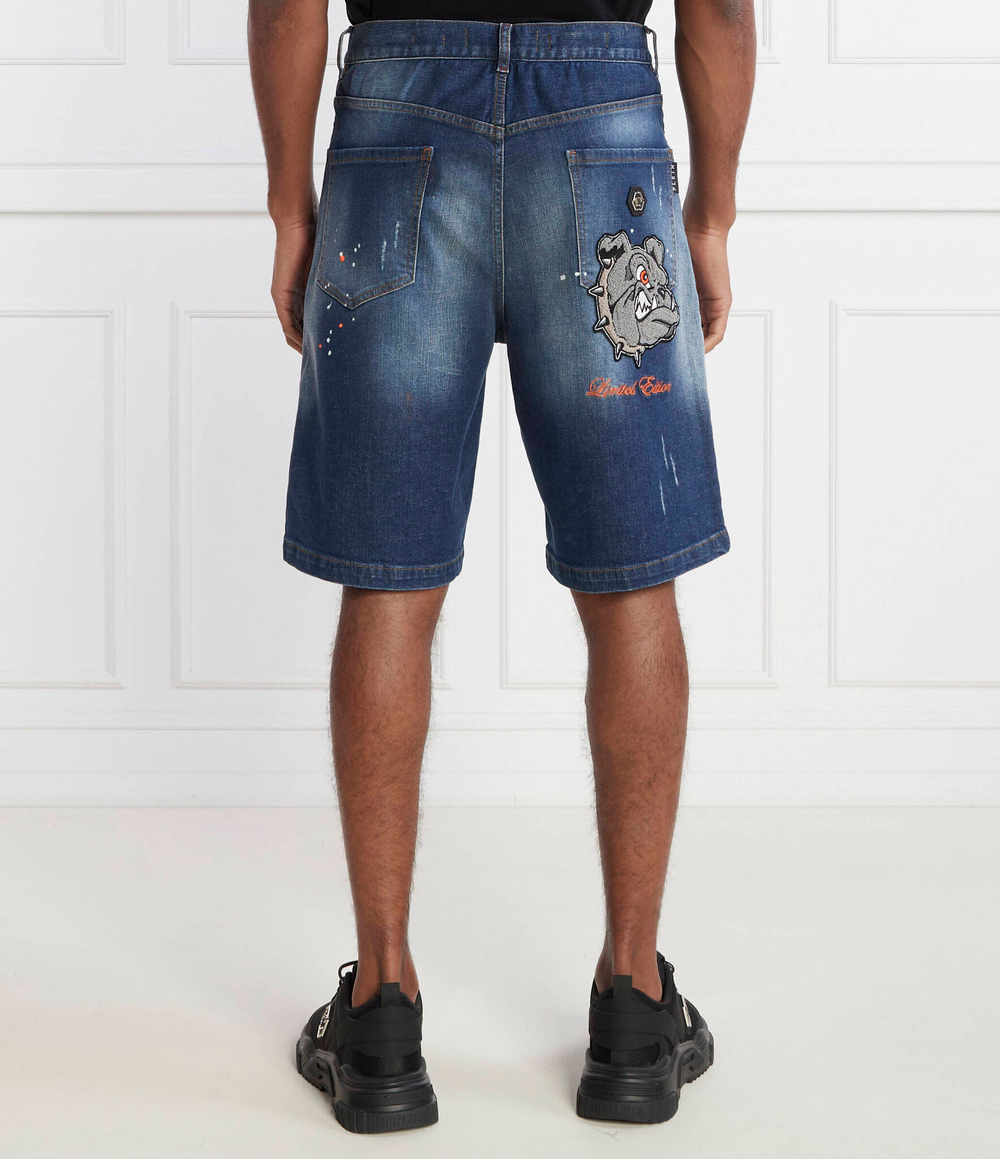Шорты Philipp Plein - голубой(MDT3684 PDE004N)