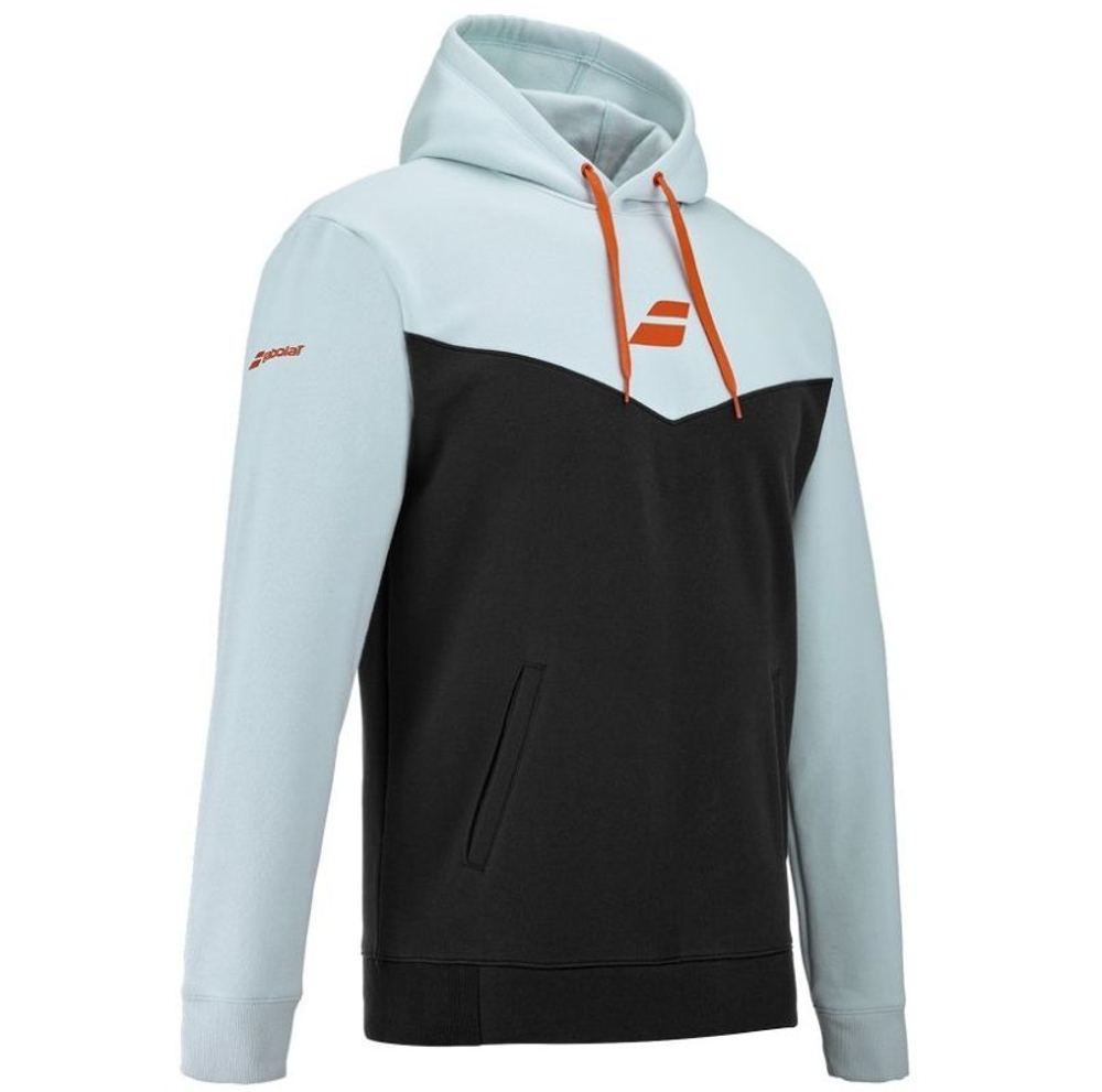 Мужская теннисная кофта Babolat Exercise Hood - illusion blue