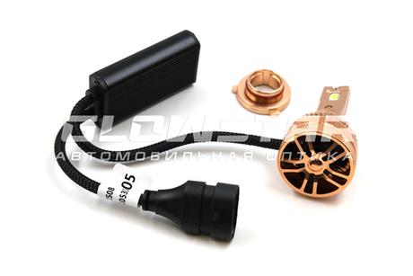 Светодиодные лампы HB3 (9005) Sariti T3 с вентилятором, 12V-24V, 50W, 6000K (комплект, 2шт)