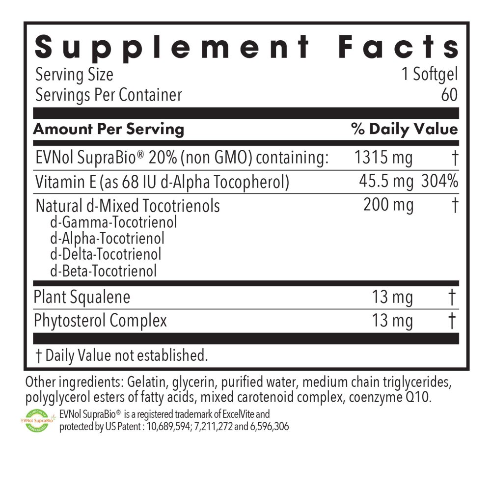 Tocomin SupraBio® Tocotrienols 200 mg - 60 Softgels