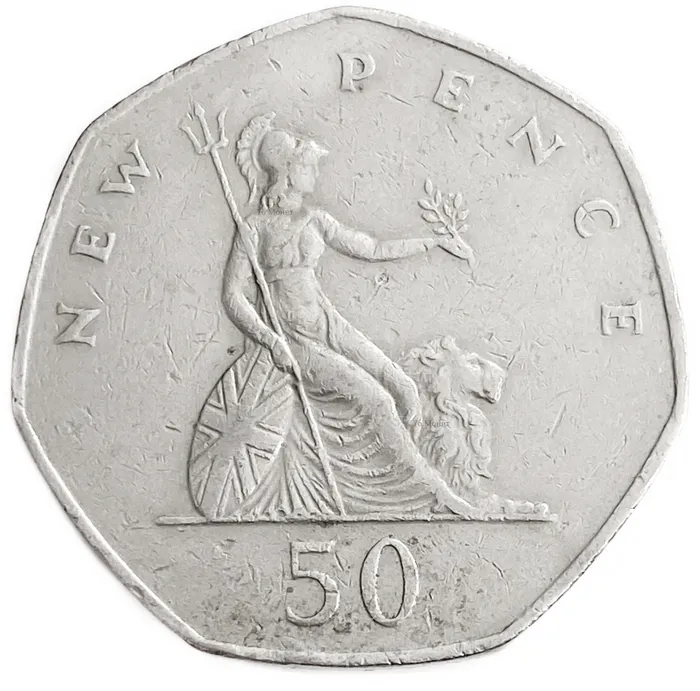 50 пенсов 1980 Великобритания 50 пенсов 1980 Великобритания