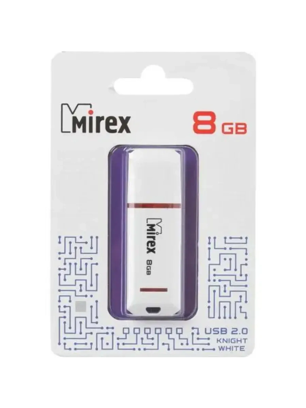 Память USB Flash 8 ГБ Knight 13600-FMUKWH08 WHITE