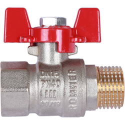 ROMMER Шаровой кран   1/2" ВН/НР, ручка бабочка