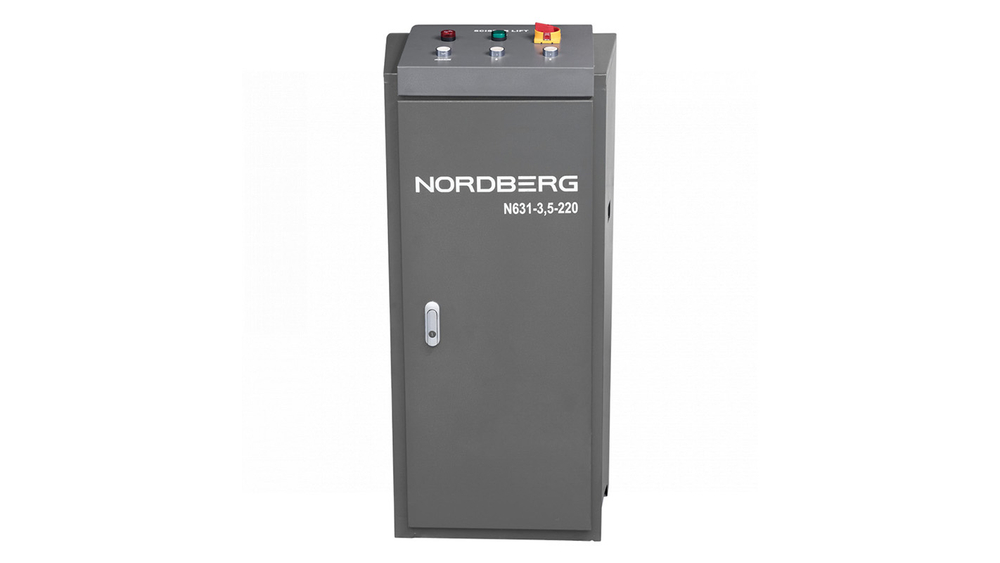 NORDBERG (N631-3,5G_380) Подъемник ножничный 3,5 т, с встроенными адаптерами для SUV авто, 380 В, серый