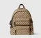 Рюкзак Gucci с логотипом бренда, коричнево-бежевый