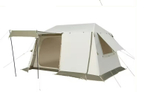 Палатка Naturehike Village 8.5 AIR 4-местная, надувной каркас, бело-коричневая