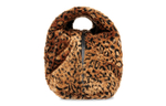 Balenciaga Faux Fur Clutch Medium Women"s Brown/Black