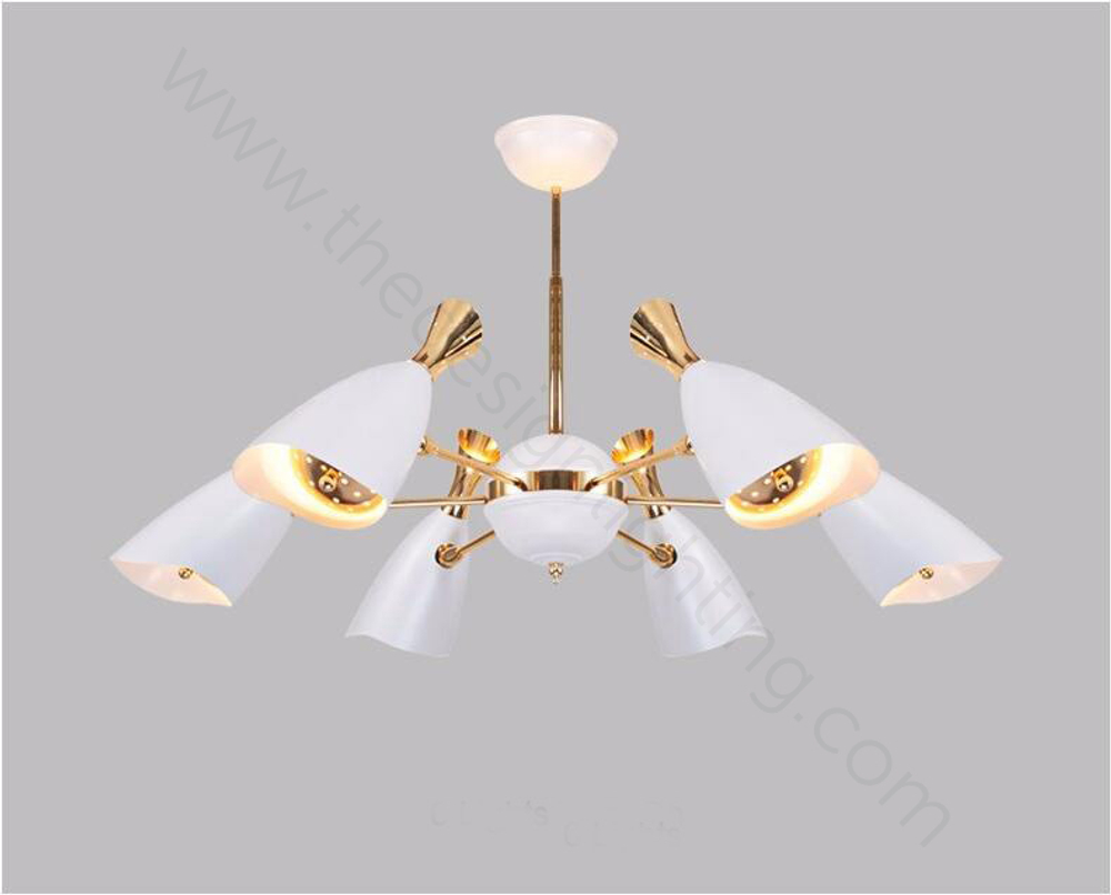 Ceiling design lamp  Duke by Delightfull (6 lampshades,  White)