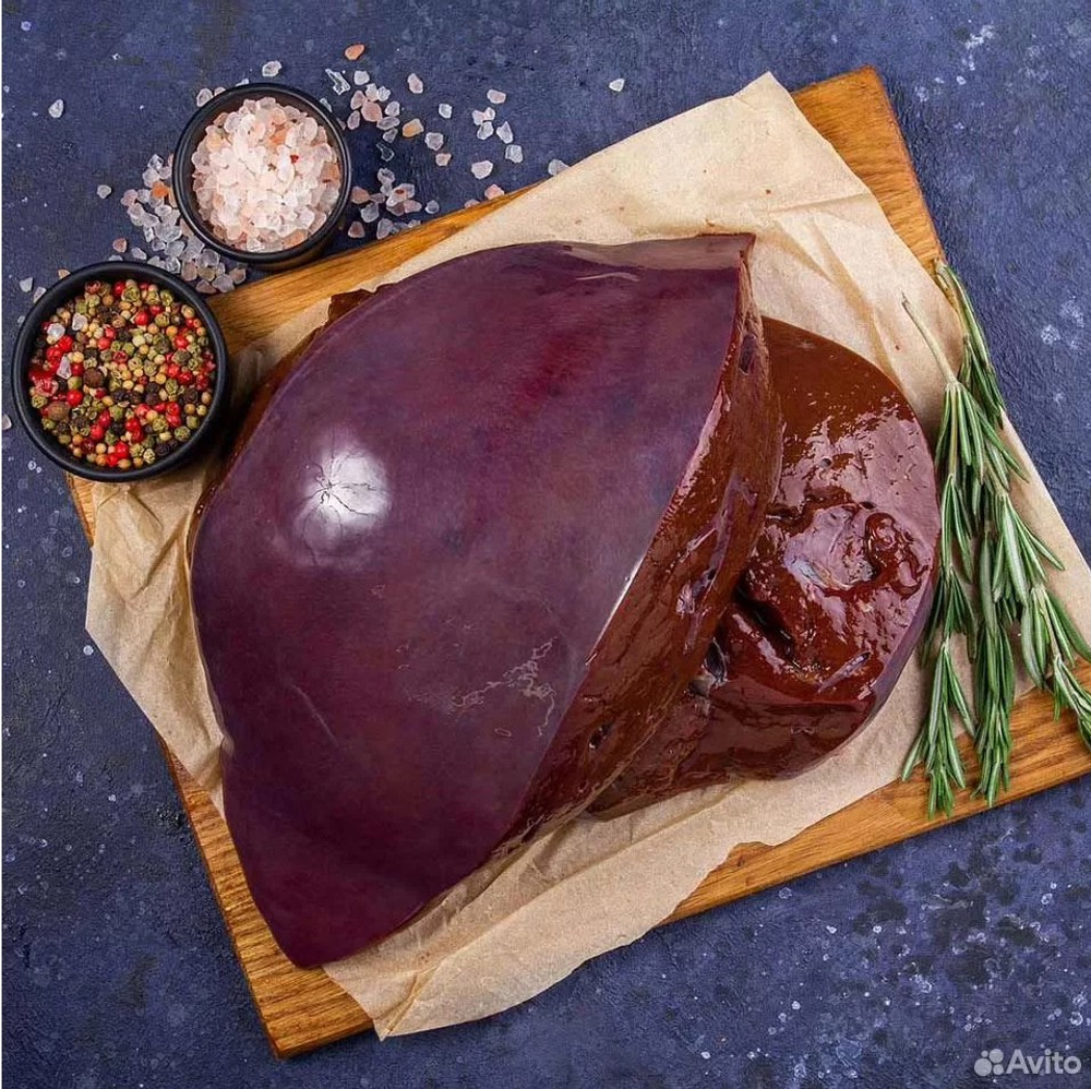 Печень говяжья замороженная