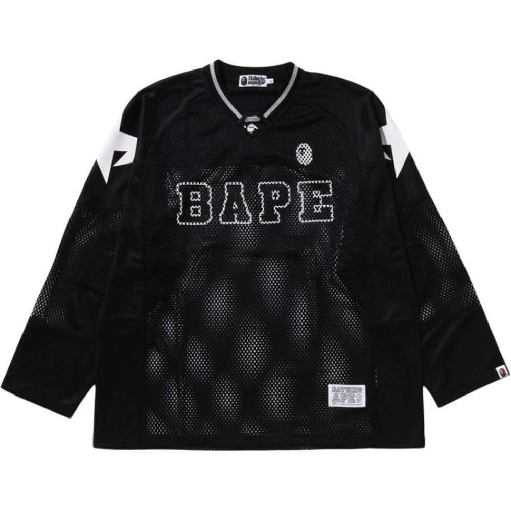 A Bathing Ape Line Camo Multilogo Relaxed Fit Football Jersey черный
