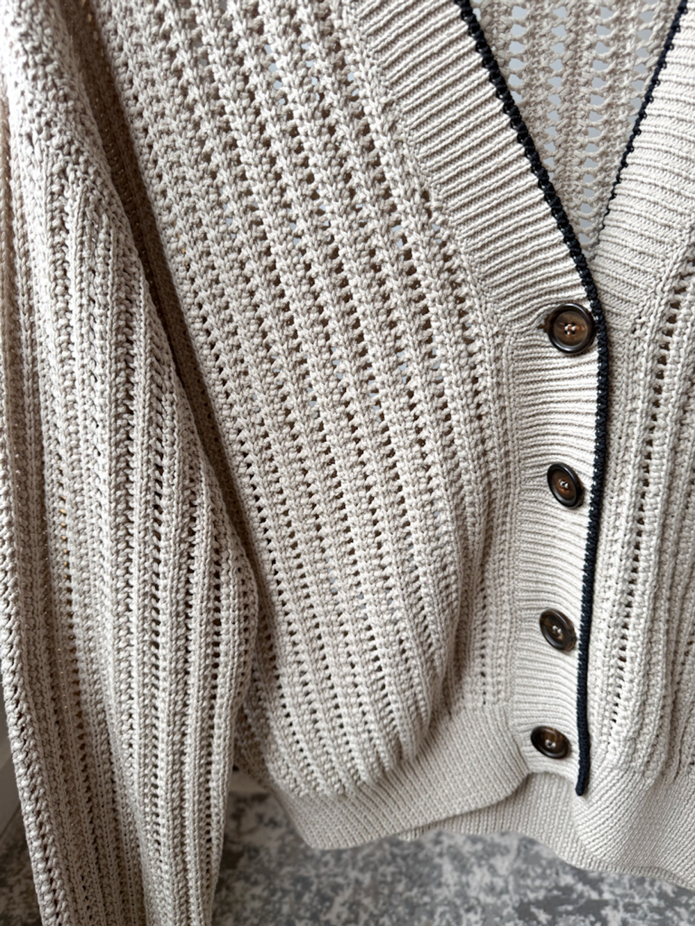 Вязаный хлопковый кардиган Brunello Cucinelli, М