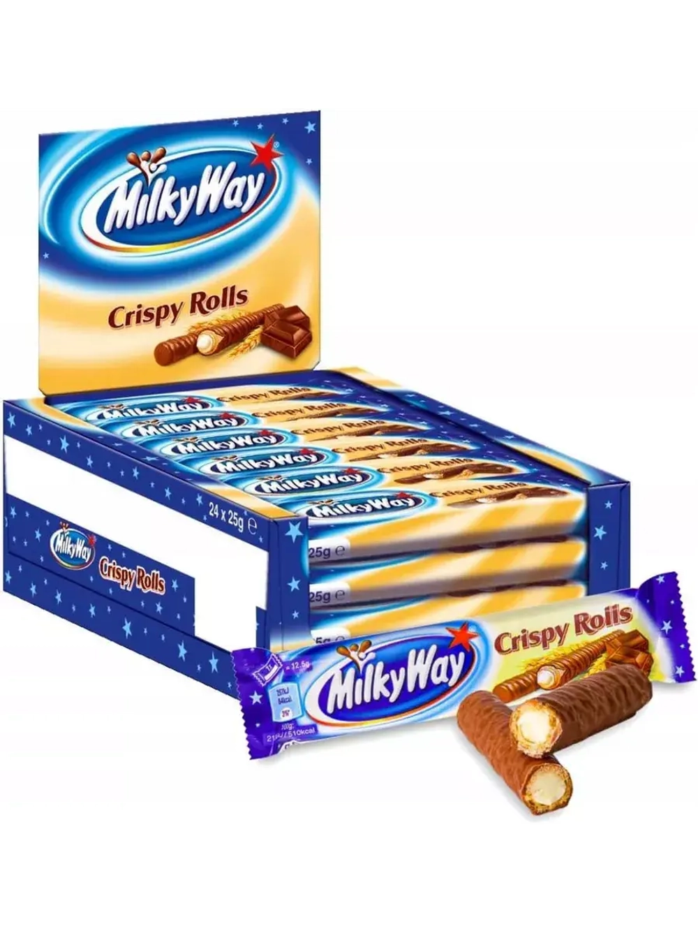 Вафельные трубочки Milky Way Crispy Rolls 24 шт по 22.5гр.