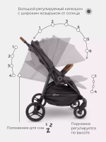 Коляска детская для близнецов "Twinny" RA151 Moon grey
