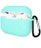 Чехол для Airpods Pro Gurdini прорезиненный soft touch c карабином Мятный тиффани