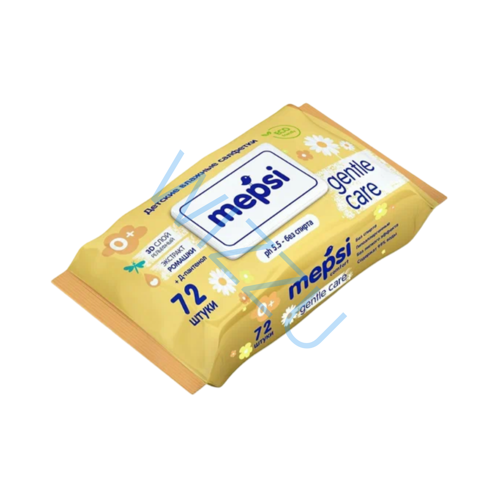 Влажные салфеткм Ромашка Детские Mepsi 72 шт 0173