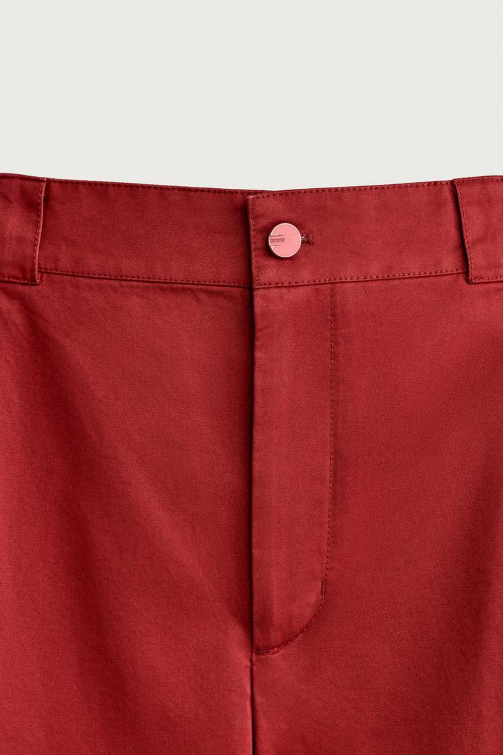 ZARA БРЮКИ WIDE-LEG СО СКЛАДКАМИ, КРАСНЫЙ