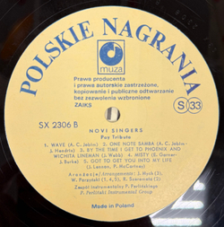 Виниловая пластинка Novi Singers – Pay Tribute LP