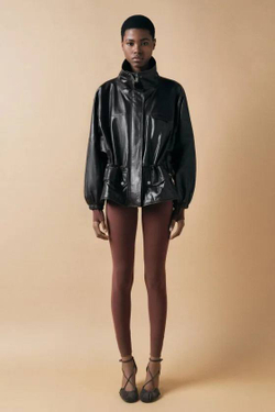 ZARA ТУФЛИ СО СБОРКОЙ, СЕРЫЙ