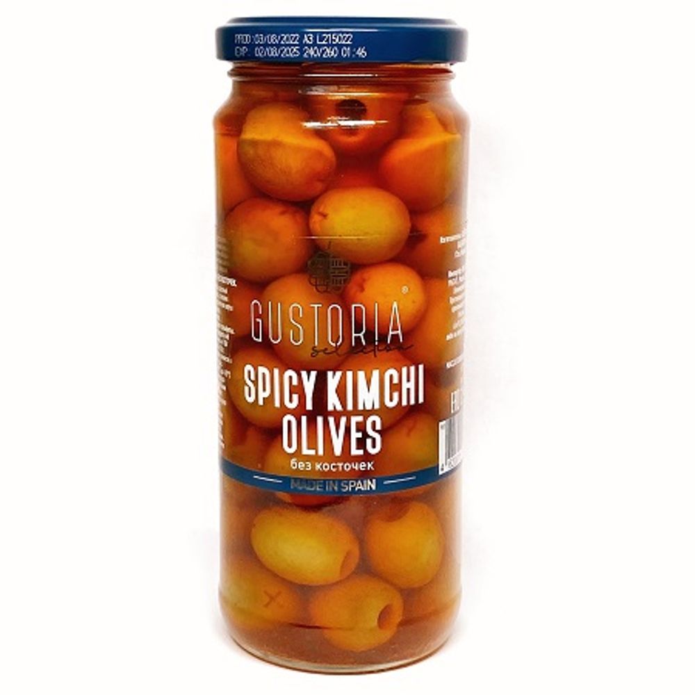 Оливки острые кимчи Gustoria, 358 мл