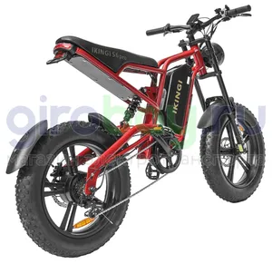 Электровелосипед IKINGI S6 PRO (60V/23Ah) - Красный фото №6