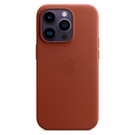 Кожаный чехол с поддержкой MagSafe Apple Leather Case для iPhone 14 Pro, Umber (Умбра)