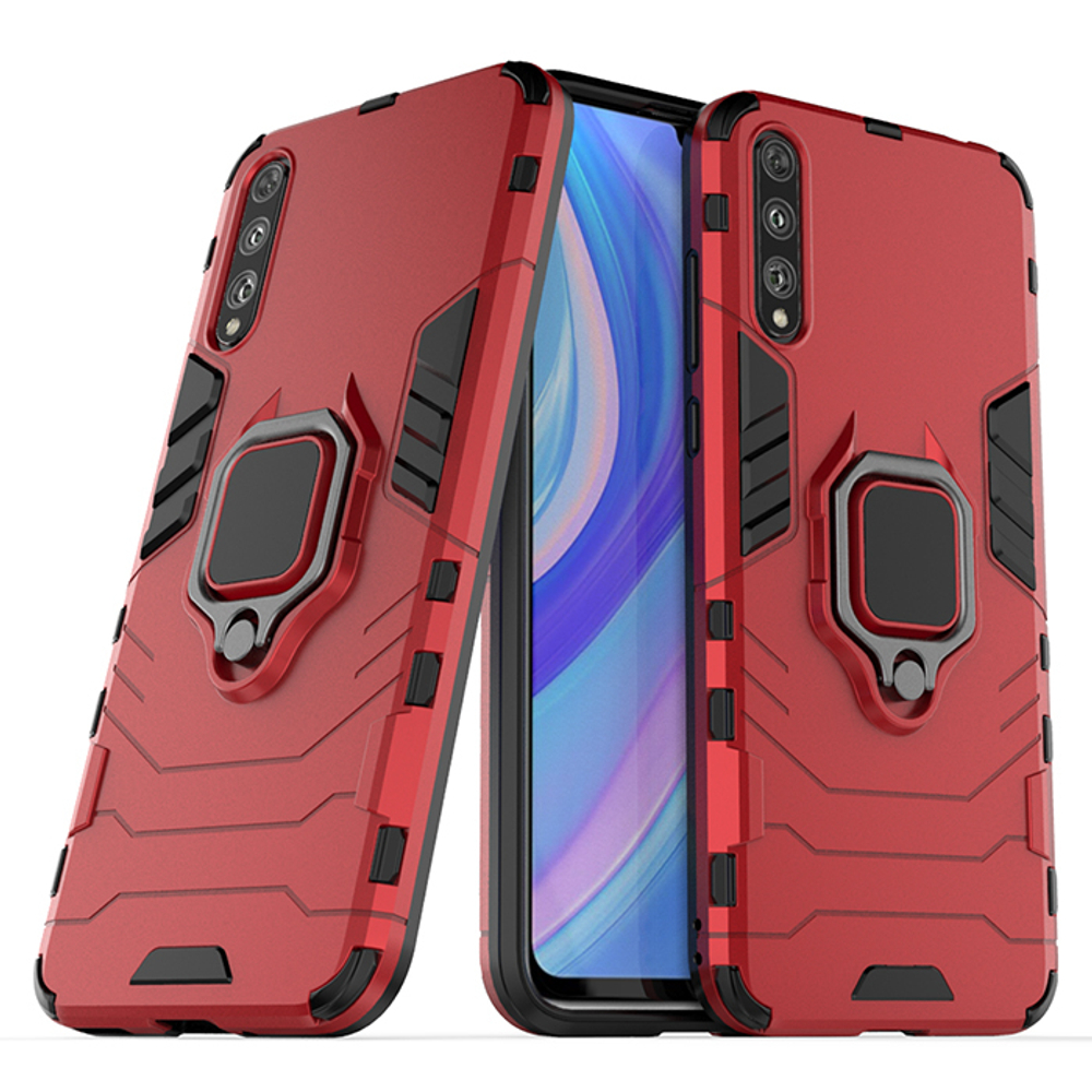 Противоударный чехол с кольцом Panther Case для Huawei Y8P / P Smast S (2020) / Honor 30i
