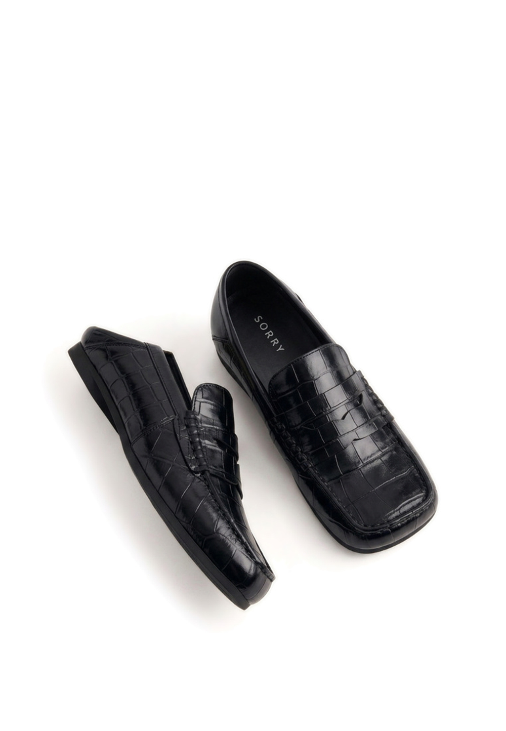 loafer croco noir