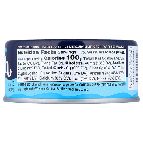 Safe Catch, Wild Elite Pure Tuna, 142 г (5 унций)