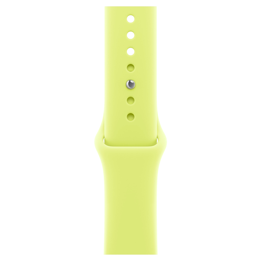 Умные часы Apple Watch Series 11 GPS, 46mm, Jet Black Aluminium Case with Neon Yellow Sport Band, S/M
