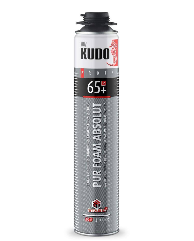 Пена монтажная KUDO PROFF 65+ профи 930г / KUPP10S65+ Пена монтажная KUDO PROFF 65+ профи 930г / KUPP10S65+