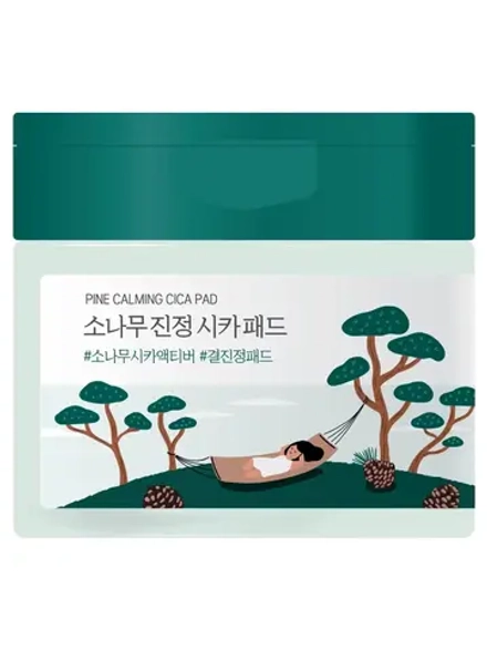Round Lab Пэды с экстрактами сосны и центеллы для проблемной кожи Pine Calming Cica Pad 50 шт