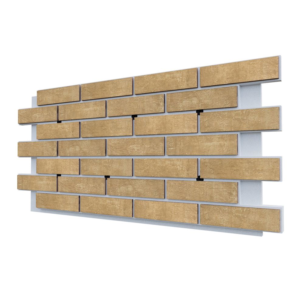 Клинкерная фасадная термопанель ППС25 Cerrad Loft Brick Salt 1150x540